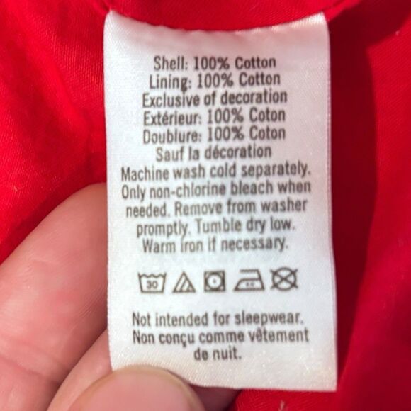 Janie and Jack Red Pleated Bow Dress Size 3-6 Months - Picture 6 of 6